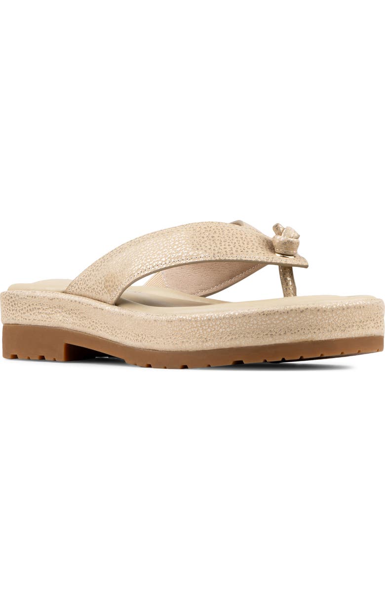 Donald Pliner Samiya Platform Flip Flop, Main, color, Platinum