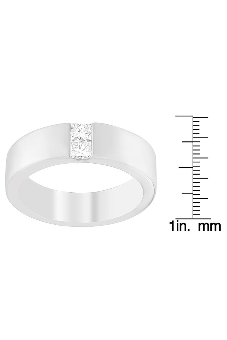 Men's 14K White Gold 1/4 Cttw Diamond Channel Band Ring, Alternate, color, White