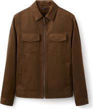 MANGO Faux Suede Jacket
