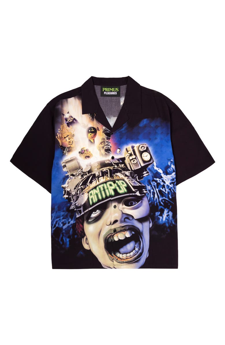 PLEASURES Anti-Pop Camp Shirt, Alternate, color, Multi