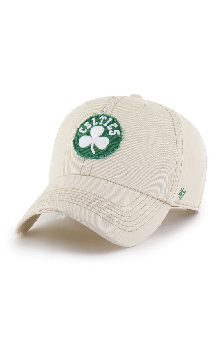 '47 Men's '47 Cream Boston Celtics Weathered Clean Up Adjustable Hat, Main, color, Cream