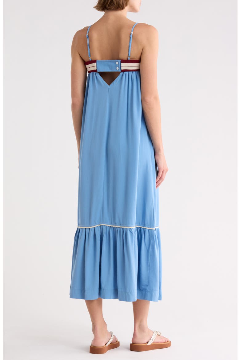 Sleeveless Tiered Maxi Dress, Alternate, color, BLUE ARPOADOR