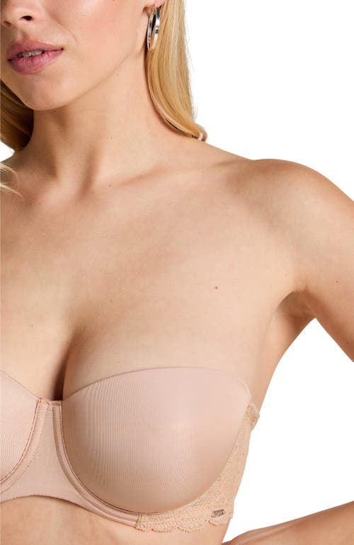 Hunkemoller Hunkemöller Angie Padded Strapless Underwired Bra In Neutral