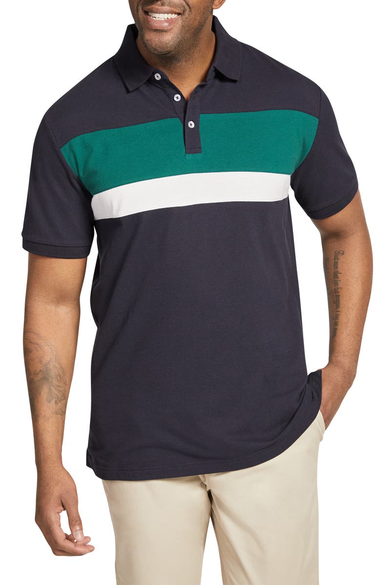 Johnny Bigg Wilson Stripe Cotton Piqué Polo, Main, color,