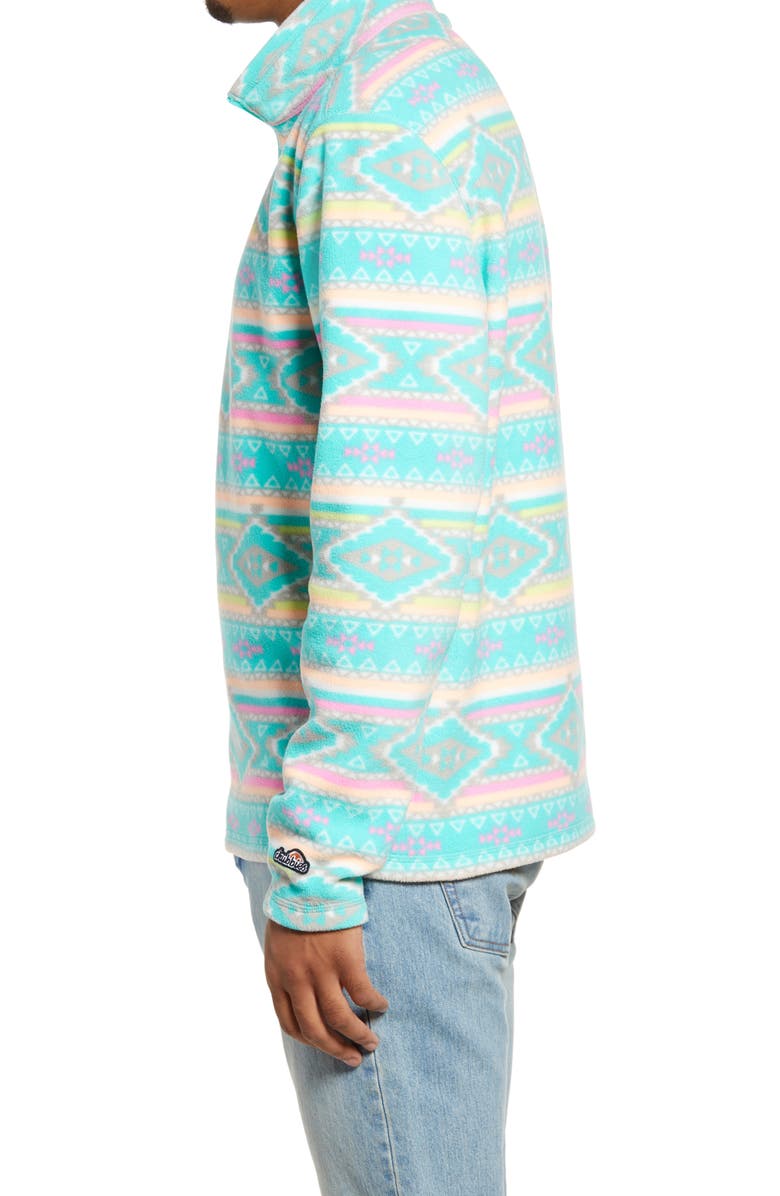 Chubbies The Flame Commander Quarter Zip Fleece Pullover, Alternate, color, 