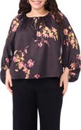 Vince Camuto Floral Peasant Blouse