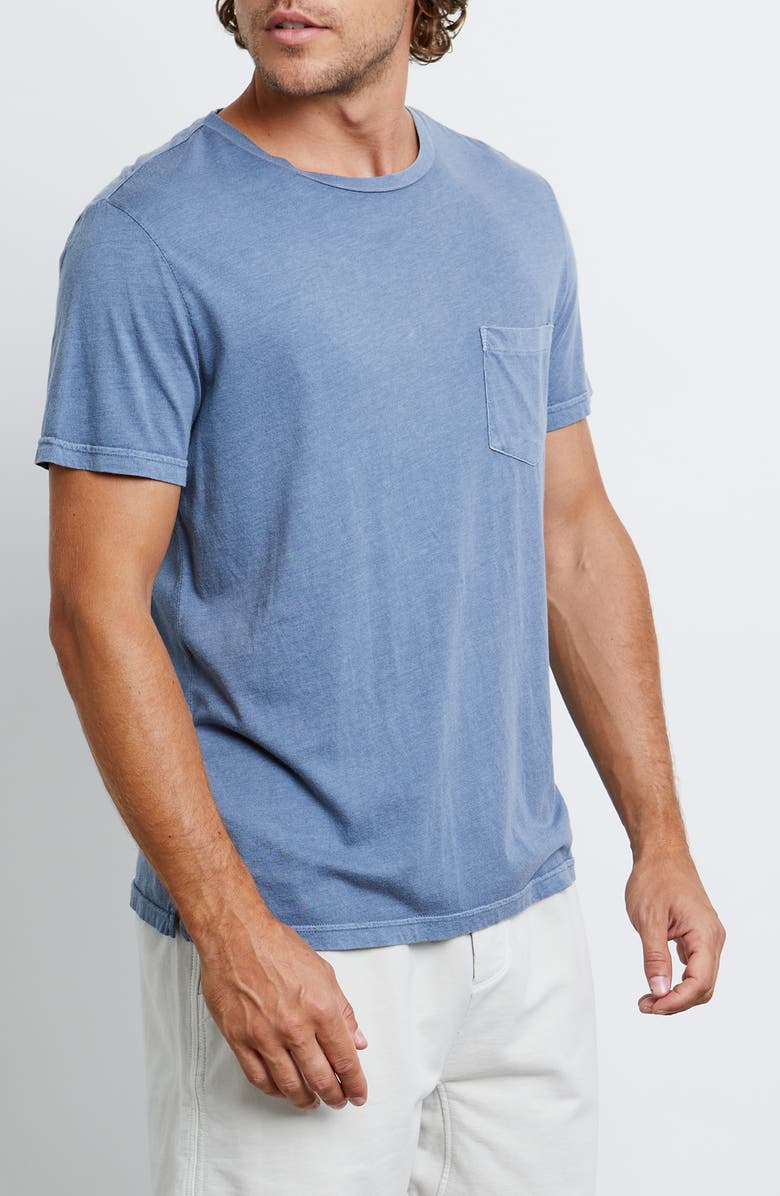 Rails Johnny Crewneck Pocket T-Shirt, Alternate, color, Steel