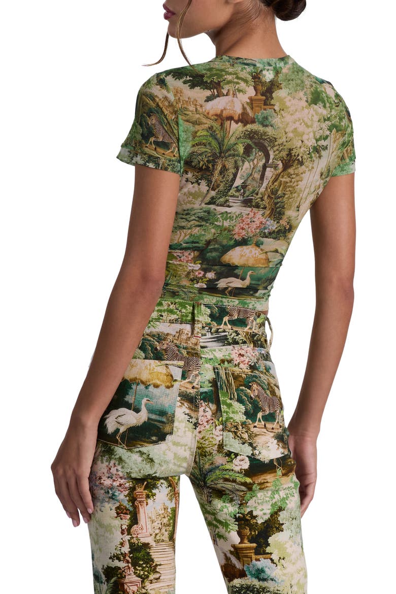Tess Stretch Mesh T-Shirt, Alternate, color, TERRAIN LG