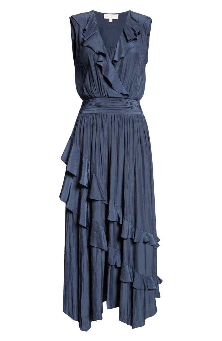 Ramy Brook Hadlee Ruffle Detail Sleeveless Dress, Alternate, color, 