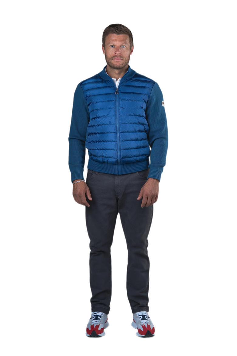 Men's Hybrid Knit Jacket, Main, color, COBALT
