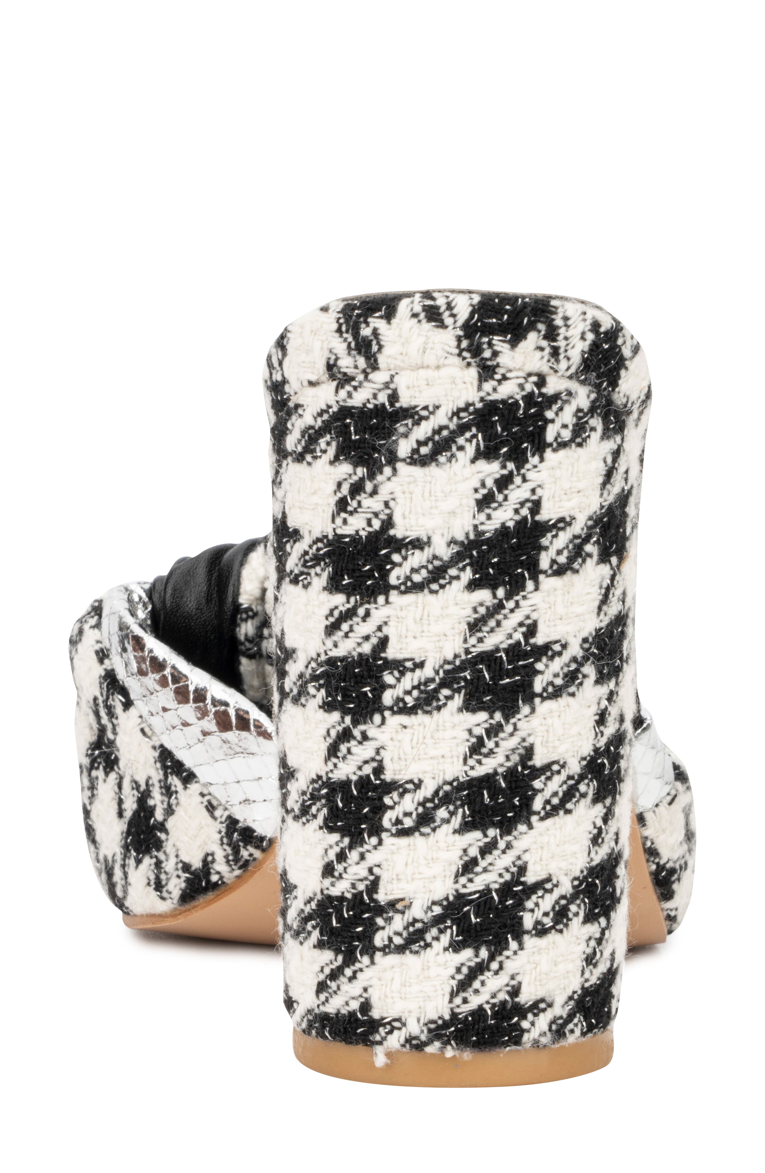NEW YORK AND COMPANY Anthi Houndstooth Block Heel Sandal, Alternate, color, 