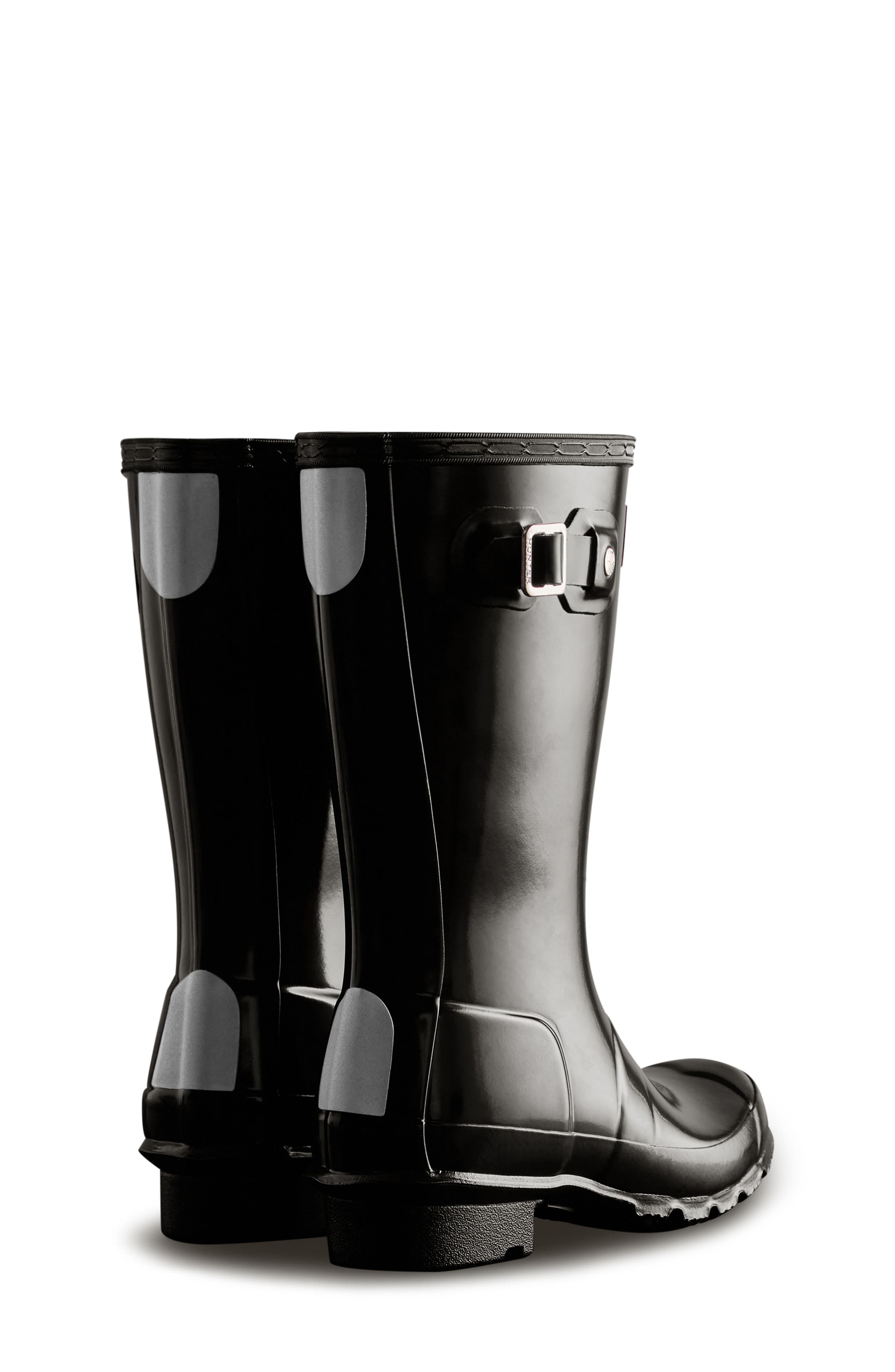 Hunter Kids' Original Gloss Waterproof Rain Boot, Alternate, color, 