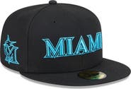 New Era Men's New Era Black Miami Marlins 2025 City Connect 59FIFTY Fitted Hat