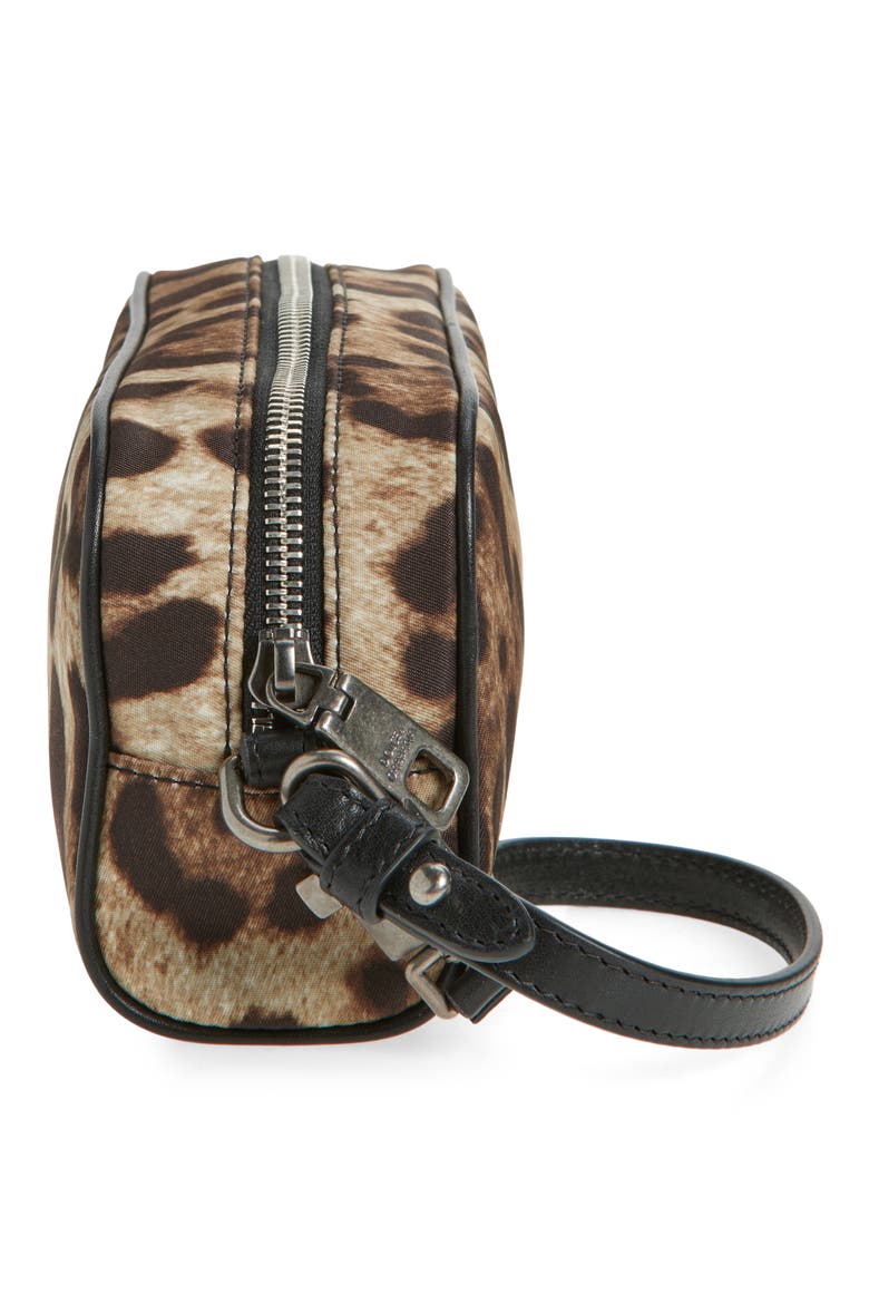 Leopard Print Dopp Bag, Alternate, color, LEO NEW