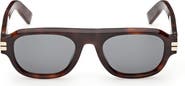 ZEGNA 53mm Geometric Sunglasses