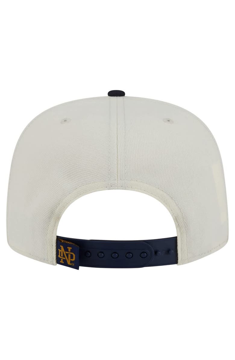 New Era Men's New Era White Notre Dame Fighting Irish Collegiate 9FIFTY A-Frame Snapback Hat, Alternate, color, 
