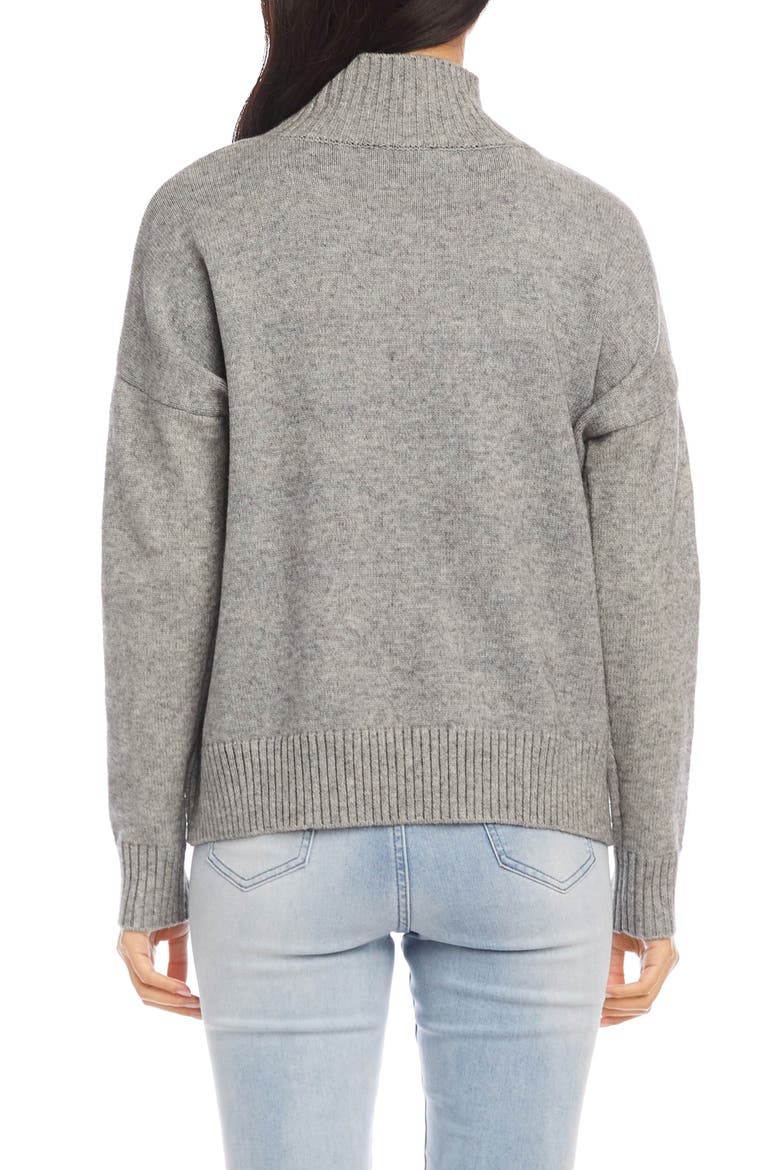 Turtleneck Sweater, Alternate, color, GRAY