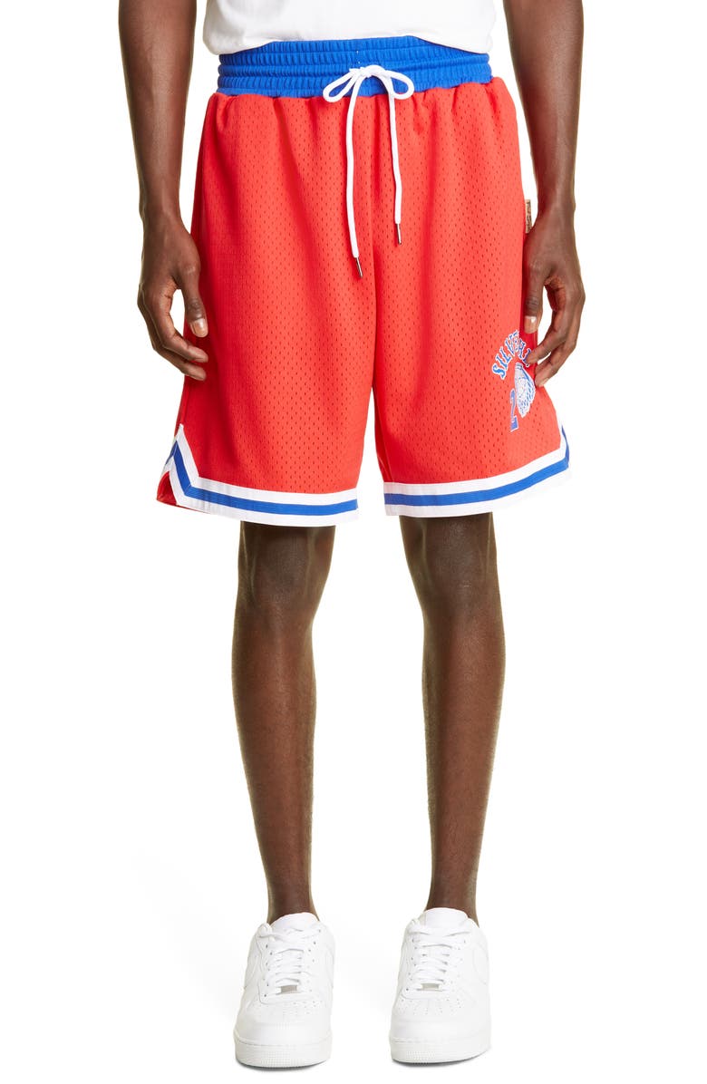 Mitchell & Ness Men's Silverlake Mesh Basketball Shorts, Main, color, 