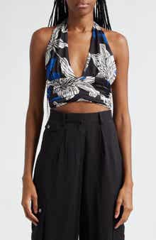Ramy Brook Milan Floral Halter Top