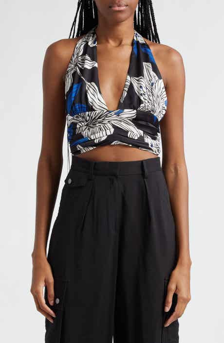 Ramy Brook Milan Floral Halter Top