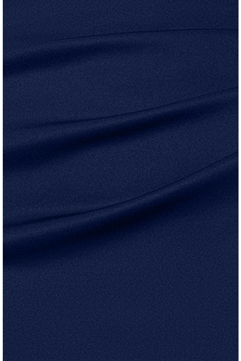 Asymmetric Scuba Knit Cocktail Dress, Alternate, color, MIDNIGHT