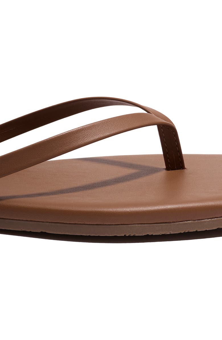 TKEES Lily Square Toe Flip Flop, Alternate, color, Ganache