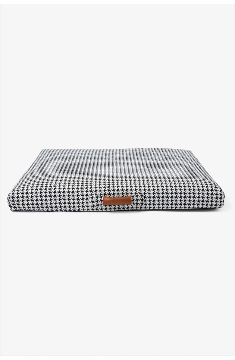 LAY LO Houndstooth Dog Bed, Main, color, Black