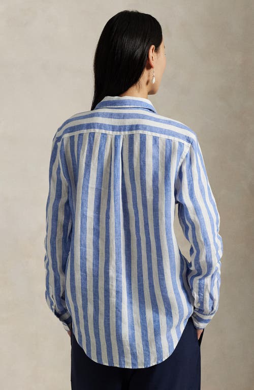 Polo Ralph Lauren Classic Fit Stripe Linen Button-up Shirt