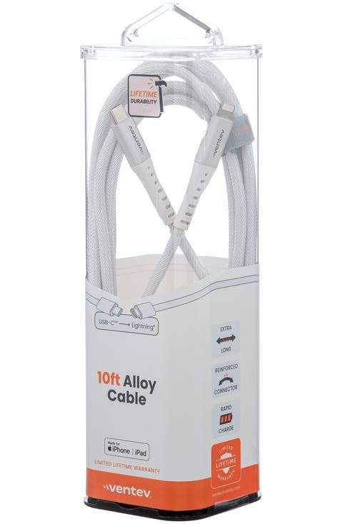 Alloy USB-C to Apple Lightning High Speed Ultradurable 10 Foot Cable