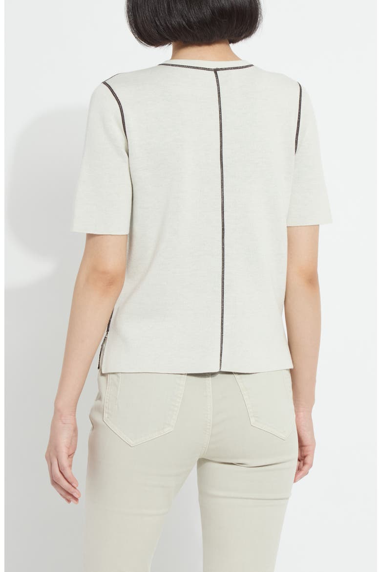 Odessa Reversible Knit T-Shirt, Alternate, color, REFINED TAUPE/ DOUBLE ESPRESSO
