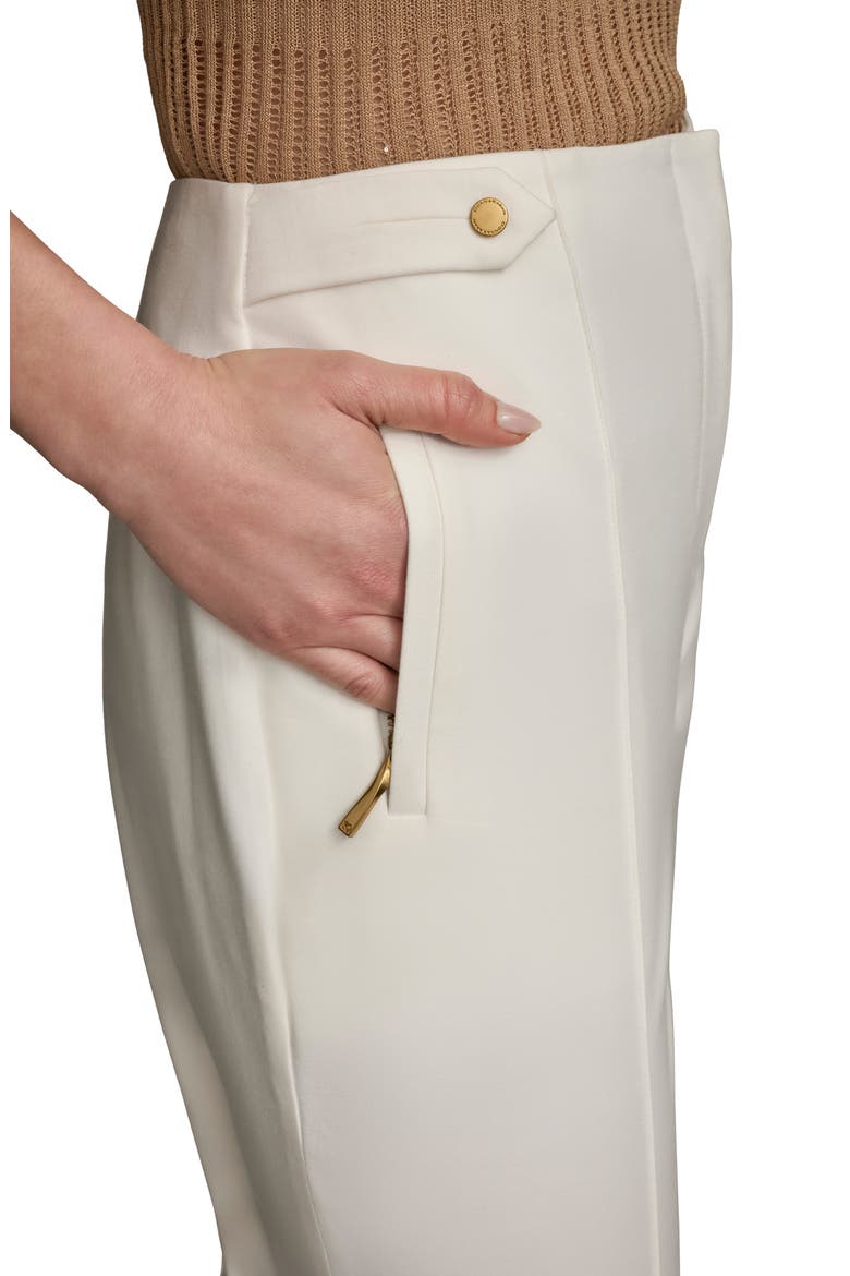 Tab Straight Leg Pants, Alternate, color, CREAM