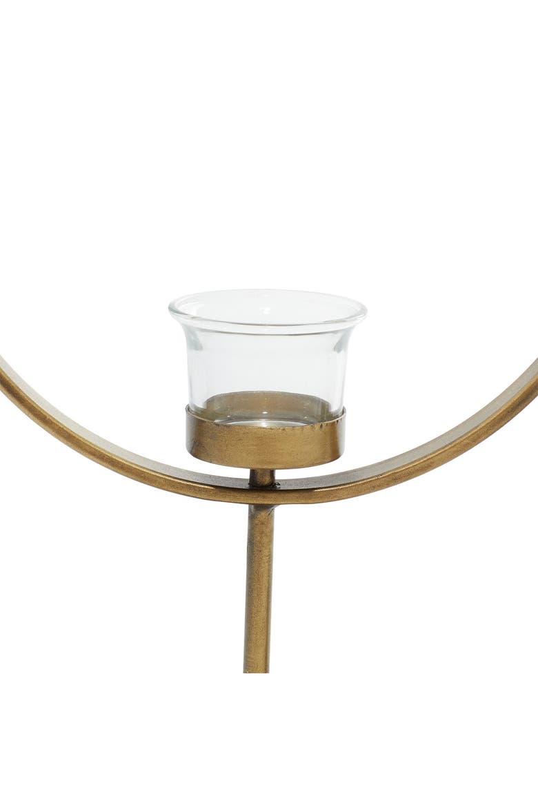 Gold Metal Tealight Candle Holder - Set of 2, Alternate, color, GOLD