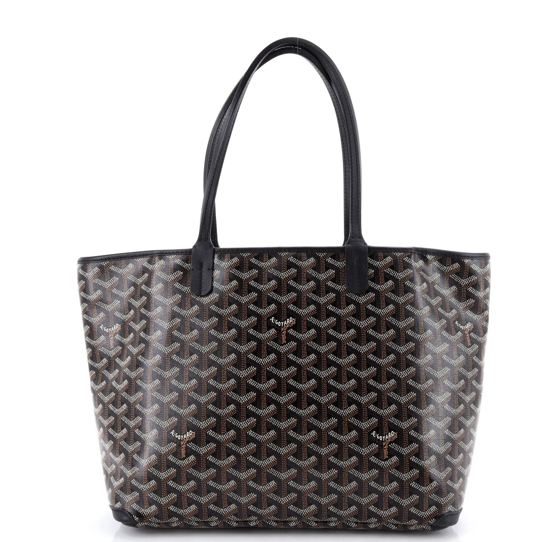 Pre-Owned Goyard Artois Tote Coated Canvas PM, Alternate, color, Black