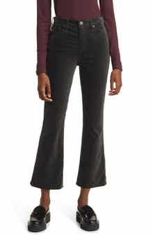 AG Farrah High Waist Crop Bootcut Velvet Pants