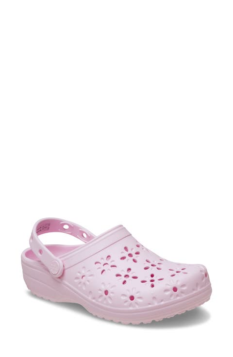 Classic Floral Cutout Clog