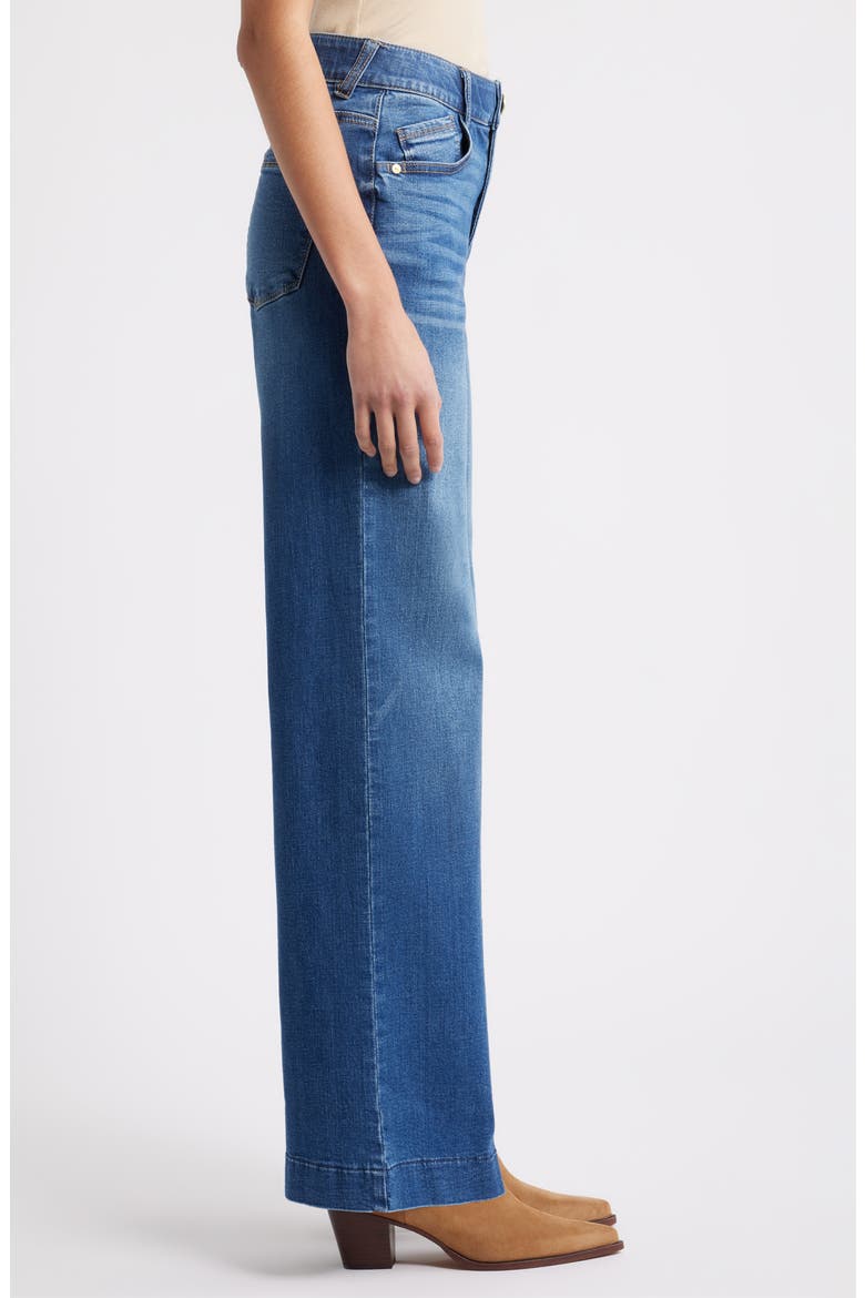 Sam High Waist Wide Leg Jeans, Alternate, color, BLUE