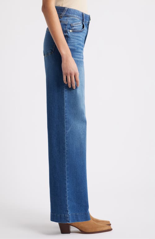 Wit & Wisdom Sam High Waist Wide Leg Jeans In Blue
