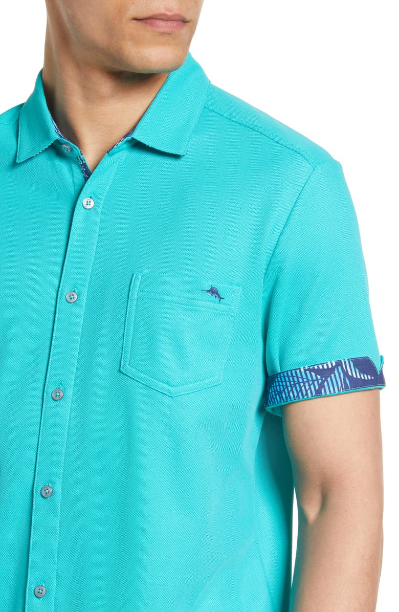 Tommy Bahama Men's Hibiscus Mirage Regular Fit Short Sleeve Button-Up Shirt, Alternate, color,