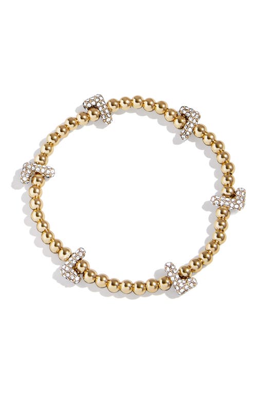 Baublebar Pisa Pavé Heart Station Beaded Bracelet