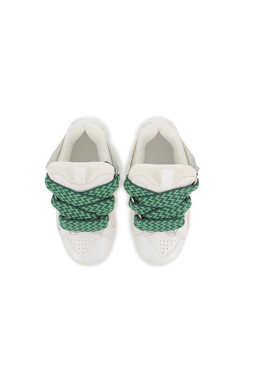 Lanvin Kids Leather Curb Trainers