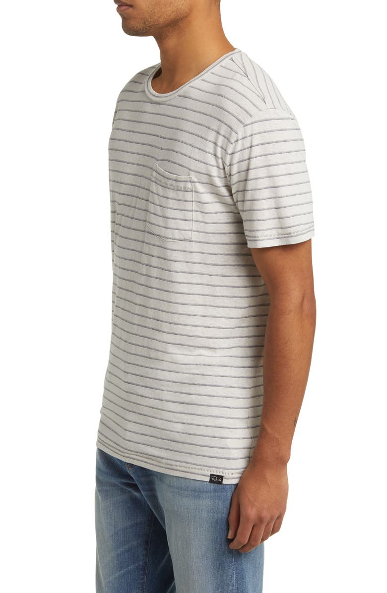 Rails Valencia Stripe Hemp & Organic Cotton Pocket T-Shirt, Alternate, color, 