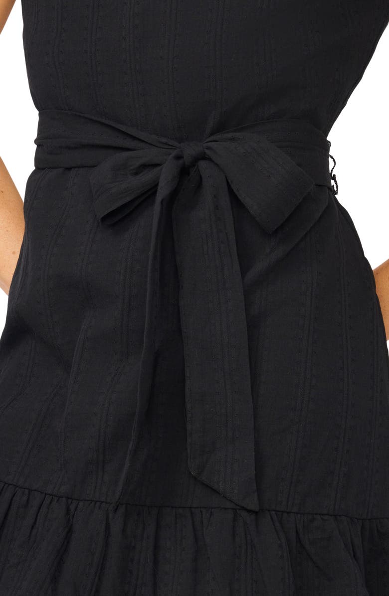 Halogen<sup>®</sup> Ruffle Hem Sleeveless Tie Waist Minidress, Alternate, color, 