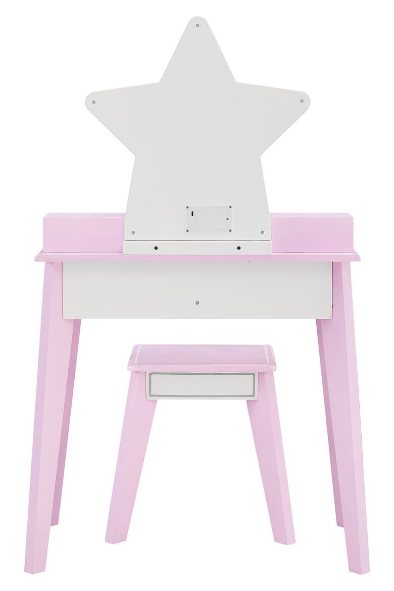 Fantasy Fields Little Princess Star Vanity Playset with LED Mirror, Alternate, color, PINK