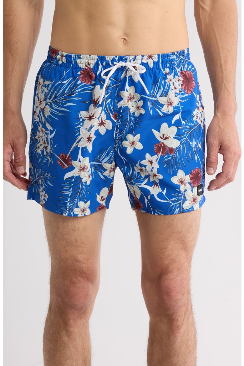 Piranha Recycled Polyester Swim Trunks, Main, color, MEDIUM BLUE