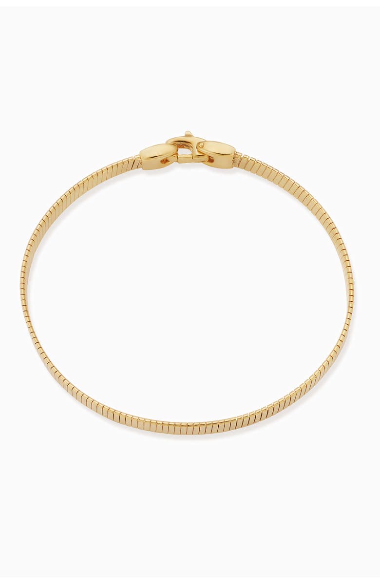 Oradina 14K Yellow Gold Park Avenue Herringbone Bangle, Alternate, color, 