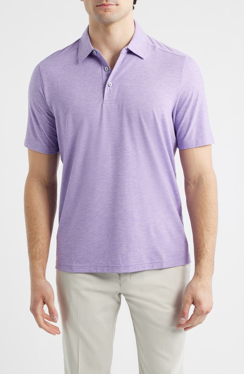 Johnston & Murphy XC Apex Performance Polo, Main, color, Violet Heather