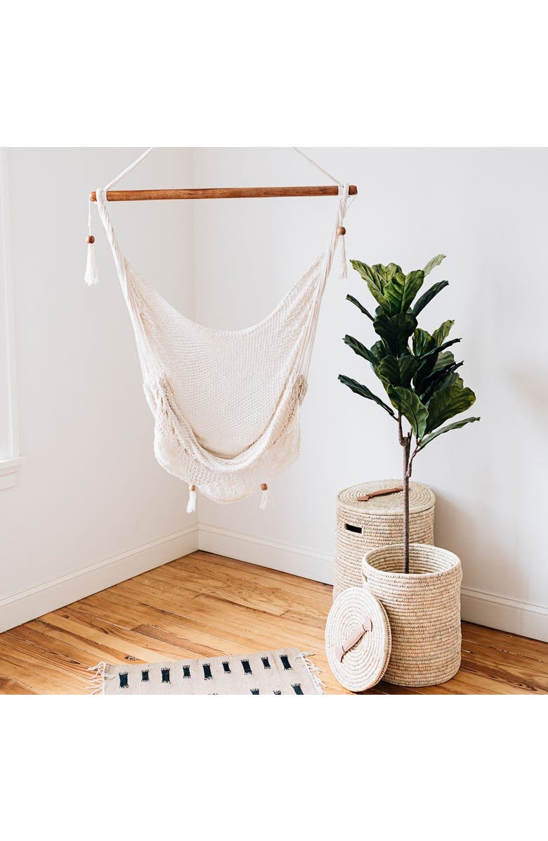 Ten Thousand Villages Summer Day Hammock Chair, Alternate, color, Ivory