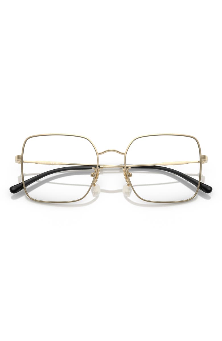 VOGUE 54mm Square Optical Glasses, Alternate, color, Pale Gold