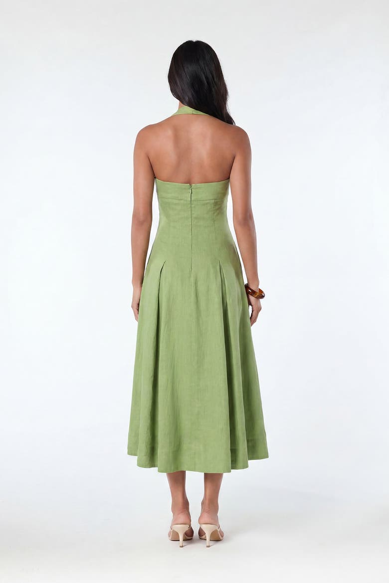 Elisabeth Halter Neck Dress, Alternate, color, Cactus