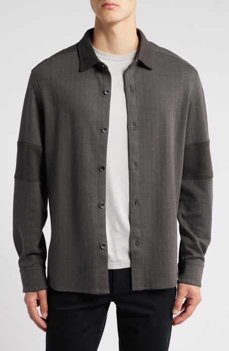 Robert Barakett White Stone Knit Overshirt